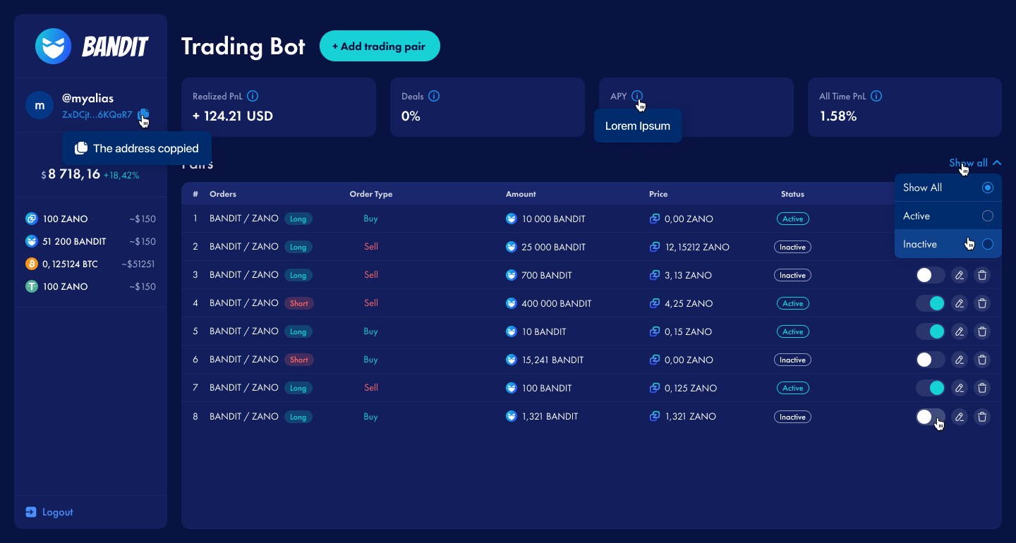 Bot interface